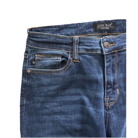 Judy Blue Boyfriend Fit Women’s Jeans Size 5/27 Blue Denim Stretch Straight Leg - Picture 3 of 7